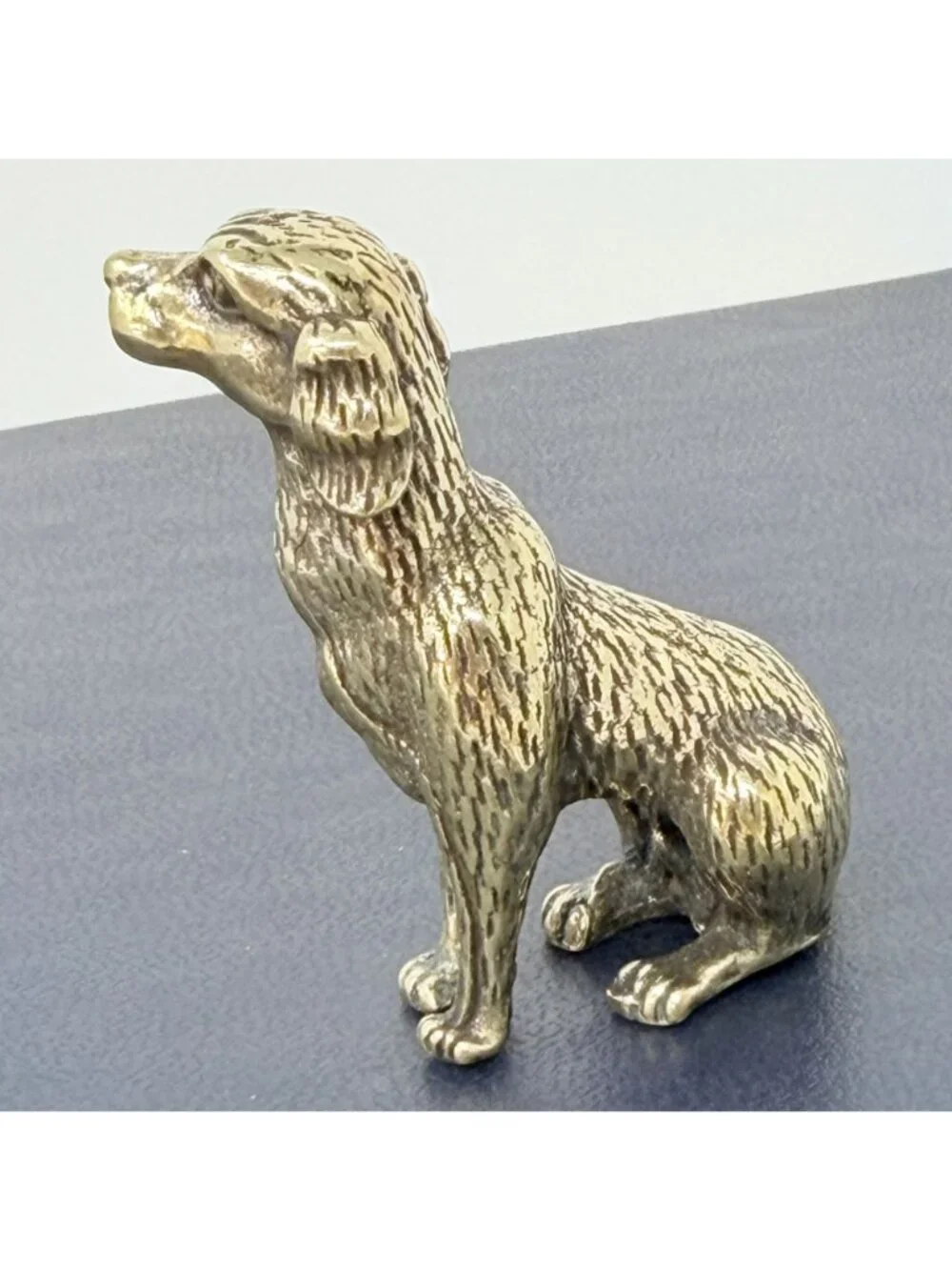Brass Dog Spirit Animal Figurine Loyalty Protection Companion‎ Talisman Altar